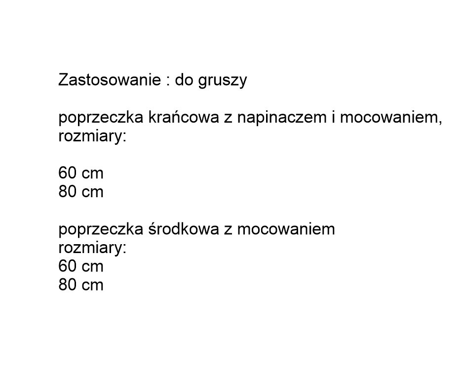 Stoły podtrzymujące nasadzenia